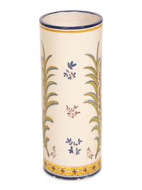 A Portuguese Glazed Ceramic Umbrella Jar