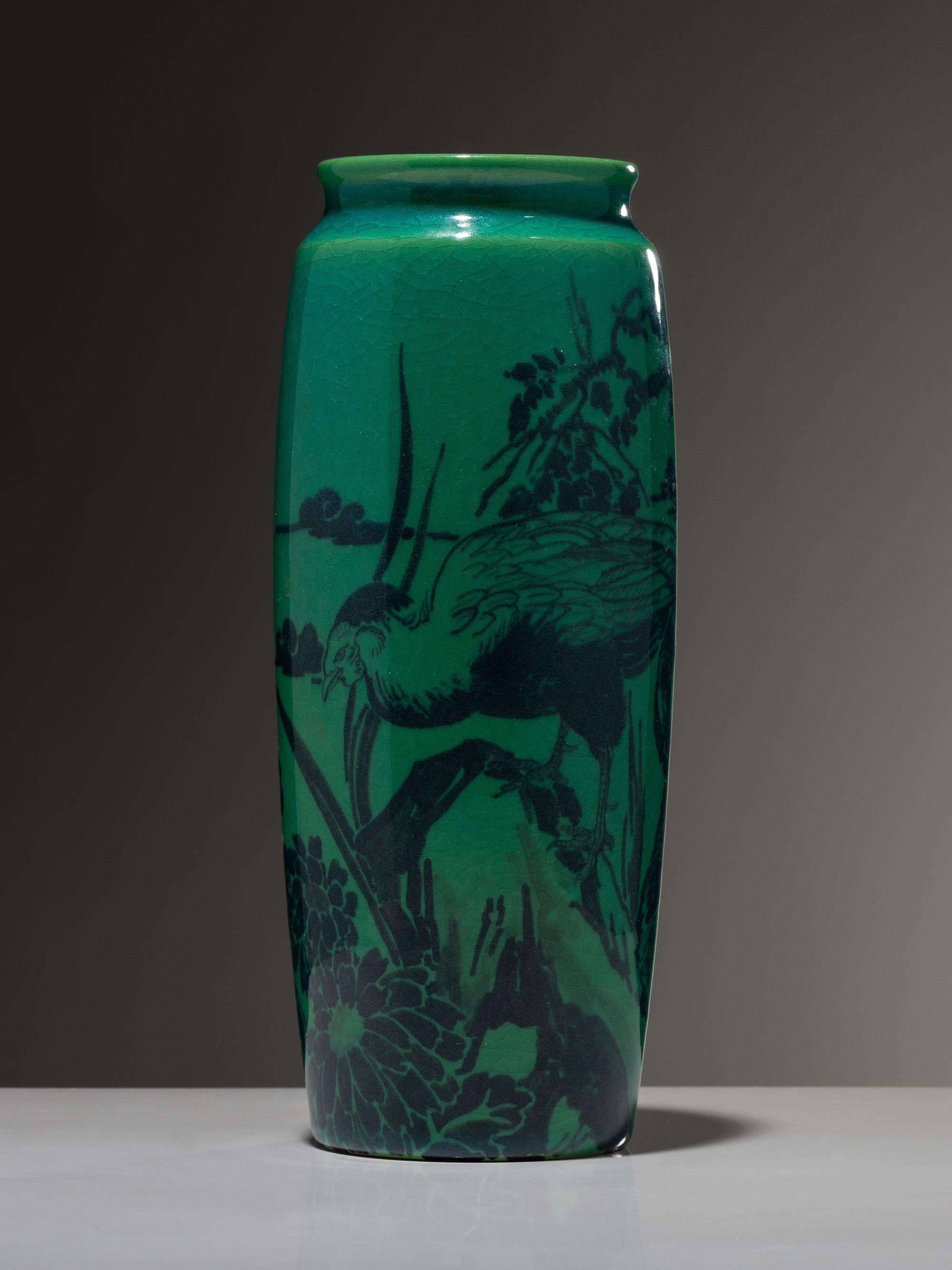Two-Color Scenic Vase, 1920