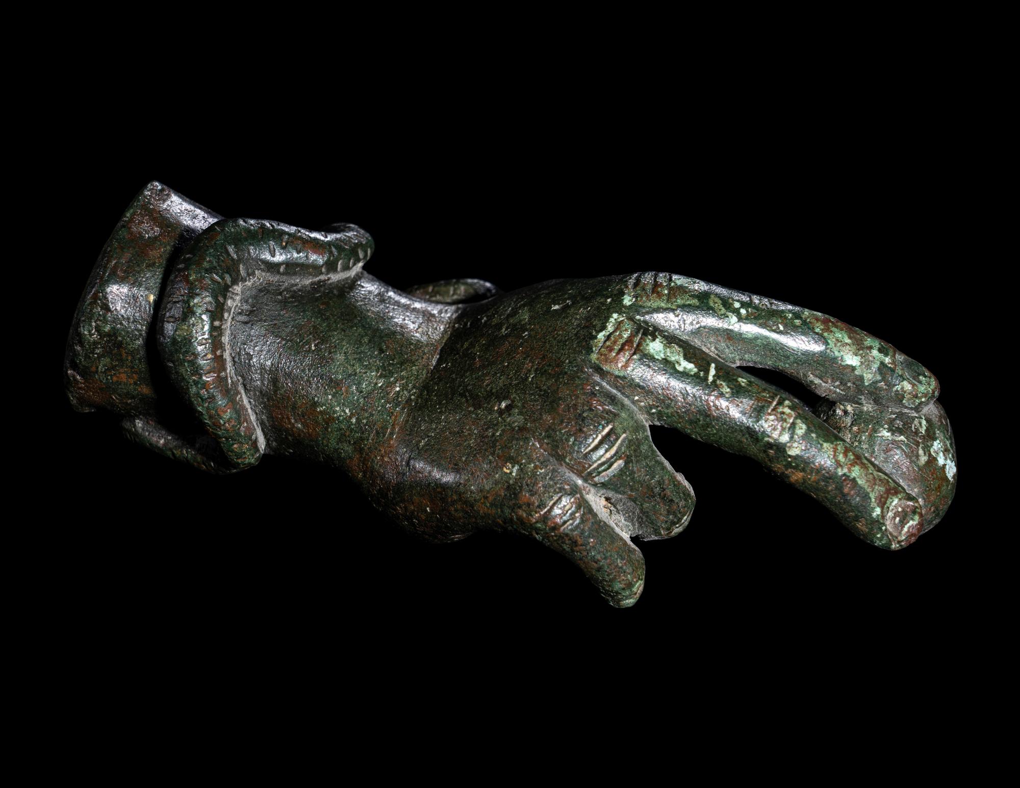 A Bronze Votive Hand of Zeus Sabazios
