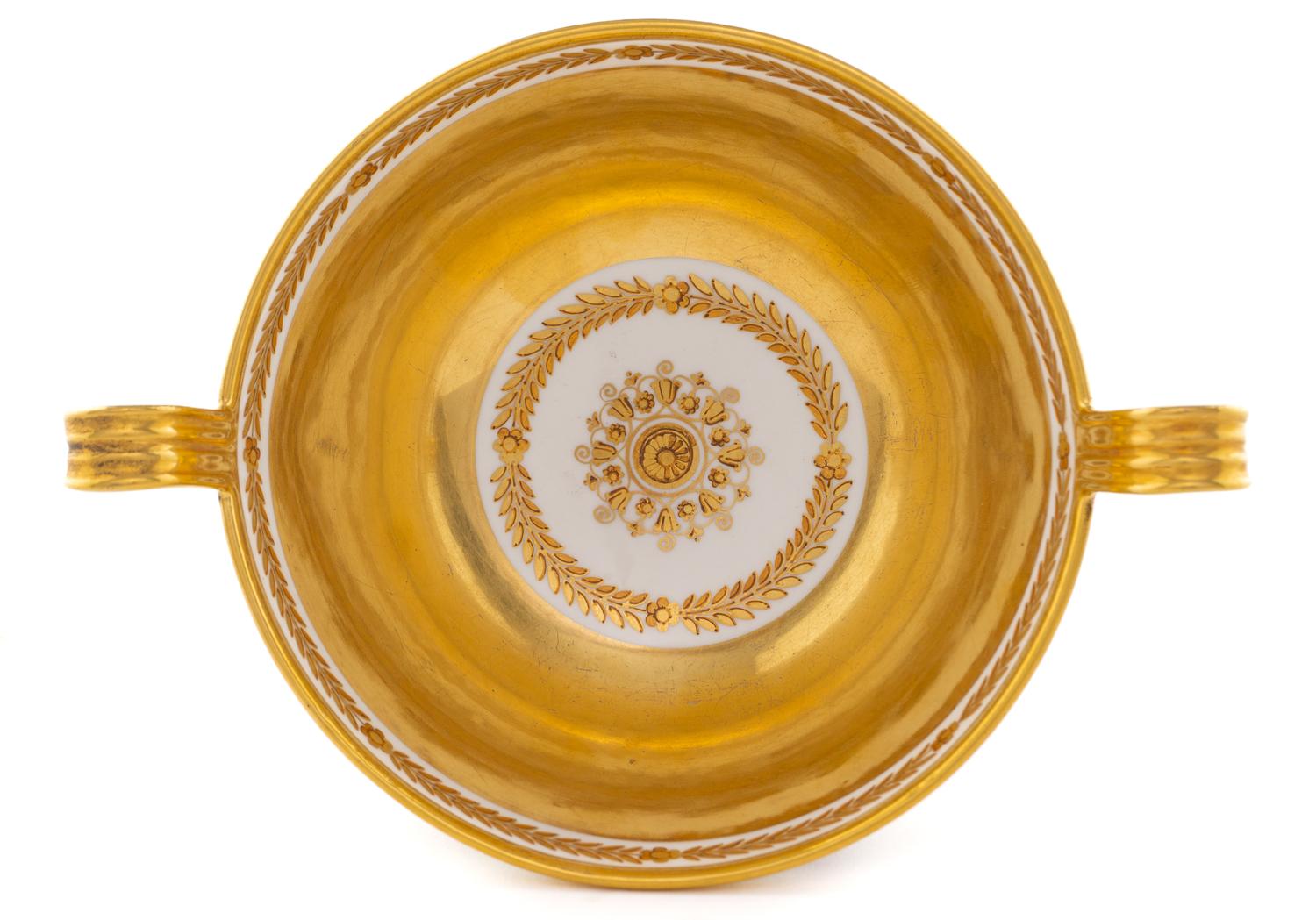 A Sèvres Porcelain Footed Bowl ( Coupe à Bouillon Hémisphérique )