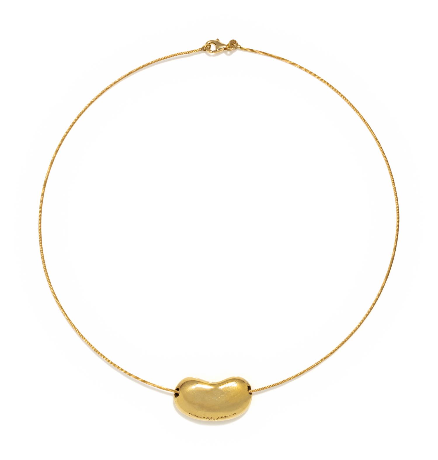 TIFFANY & CO., ELSA PERETTI, YELLOW GOLD BEAN PENDANT