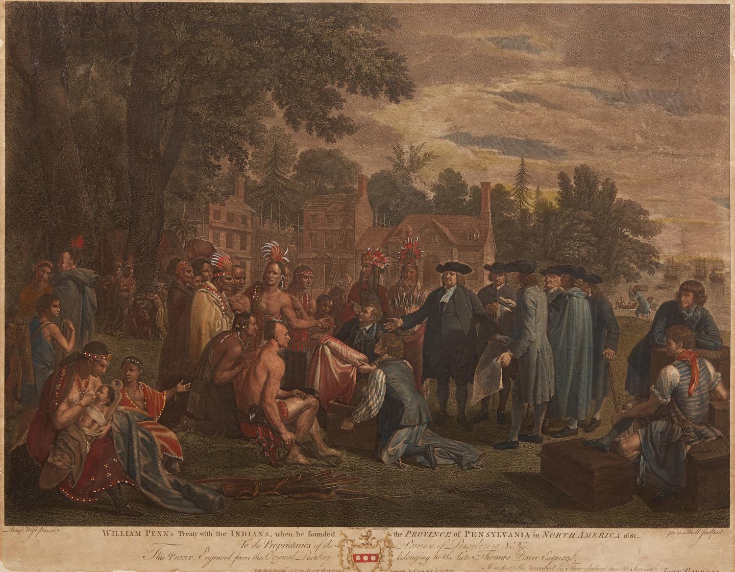 [Philadelphia] William Penn's Treaty with the Indians, when he founded the Province of Pensylvania in North America 1681