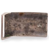 Silver and Mosaic Inlay Belt Buckle