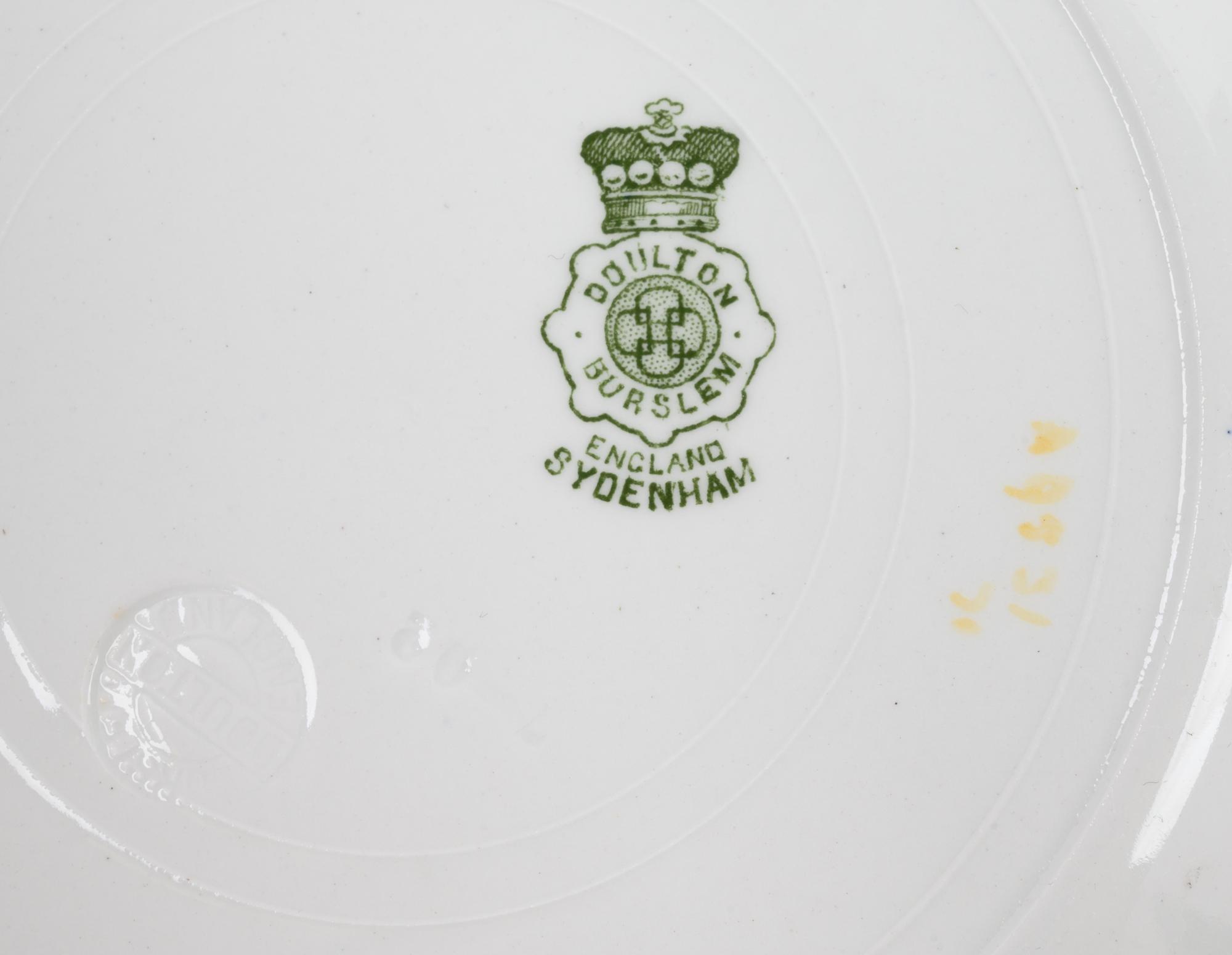 A Set of Twelve Royal Doulton Porcelain Soup Plates