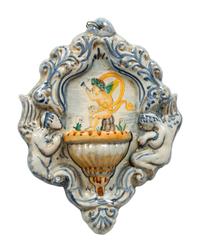 Four Italian Majolica Wall Ornaments