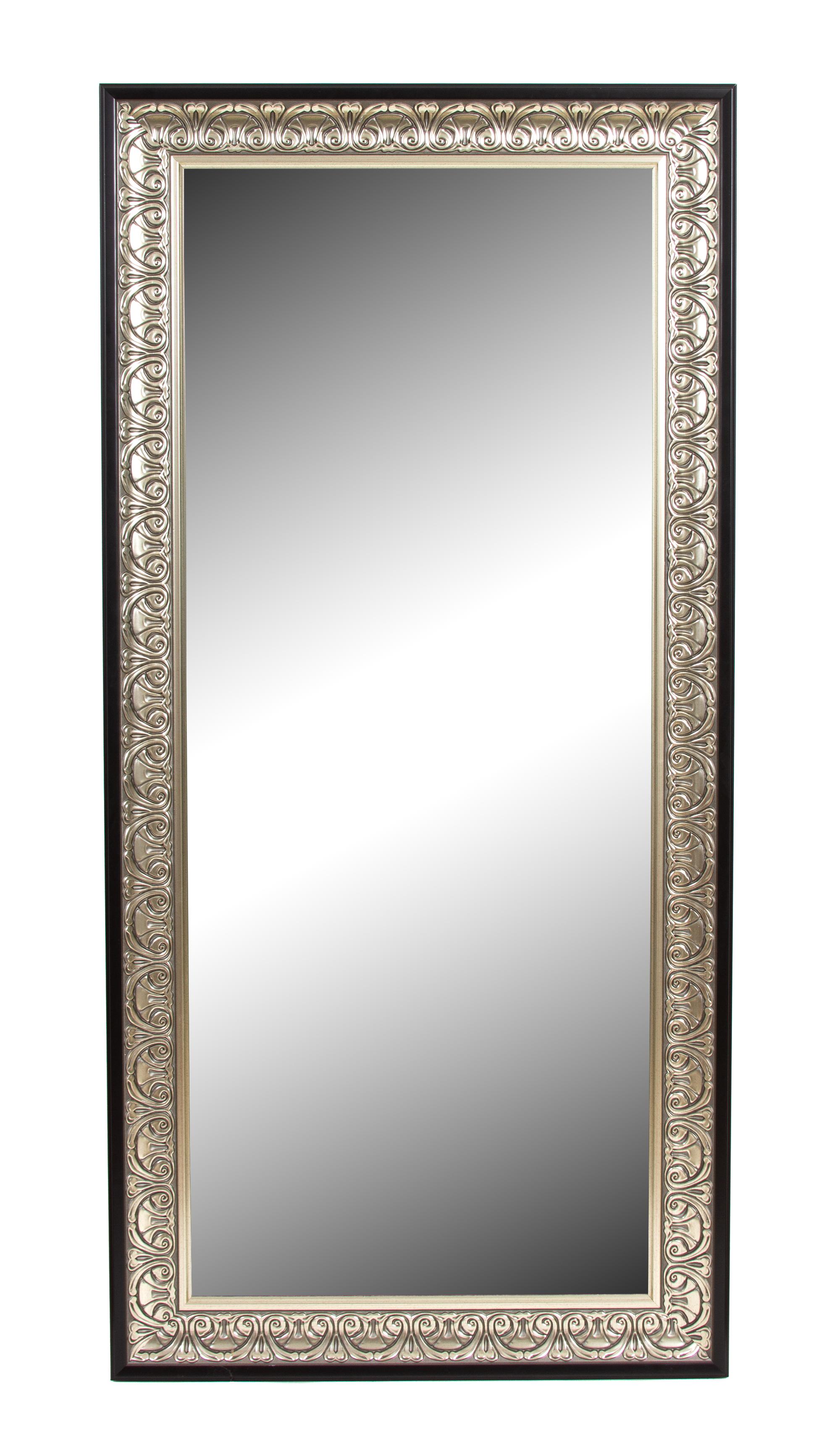 A Silvered Wood Contemporary Mirror Height 34 1/2 x width 55 1/2 inches. — 20TH CENTURY