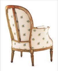 A Louis XVI Style Painted Bergere