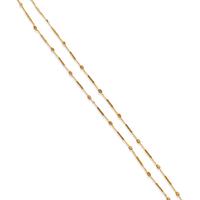 ANTIQUE, YELLOW GOLD FANCY LINK NECKLACE