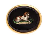 A Yellow Gold Micromosaic Brooch, Circa 1880, 15.50 dwts.