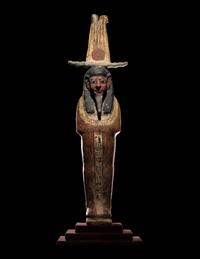 An Egyptian Polychrome Wood Ptah-Sokar-Osiris