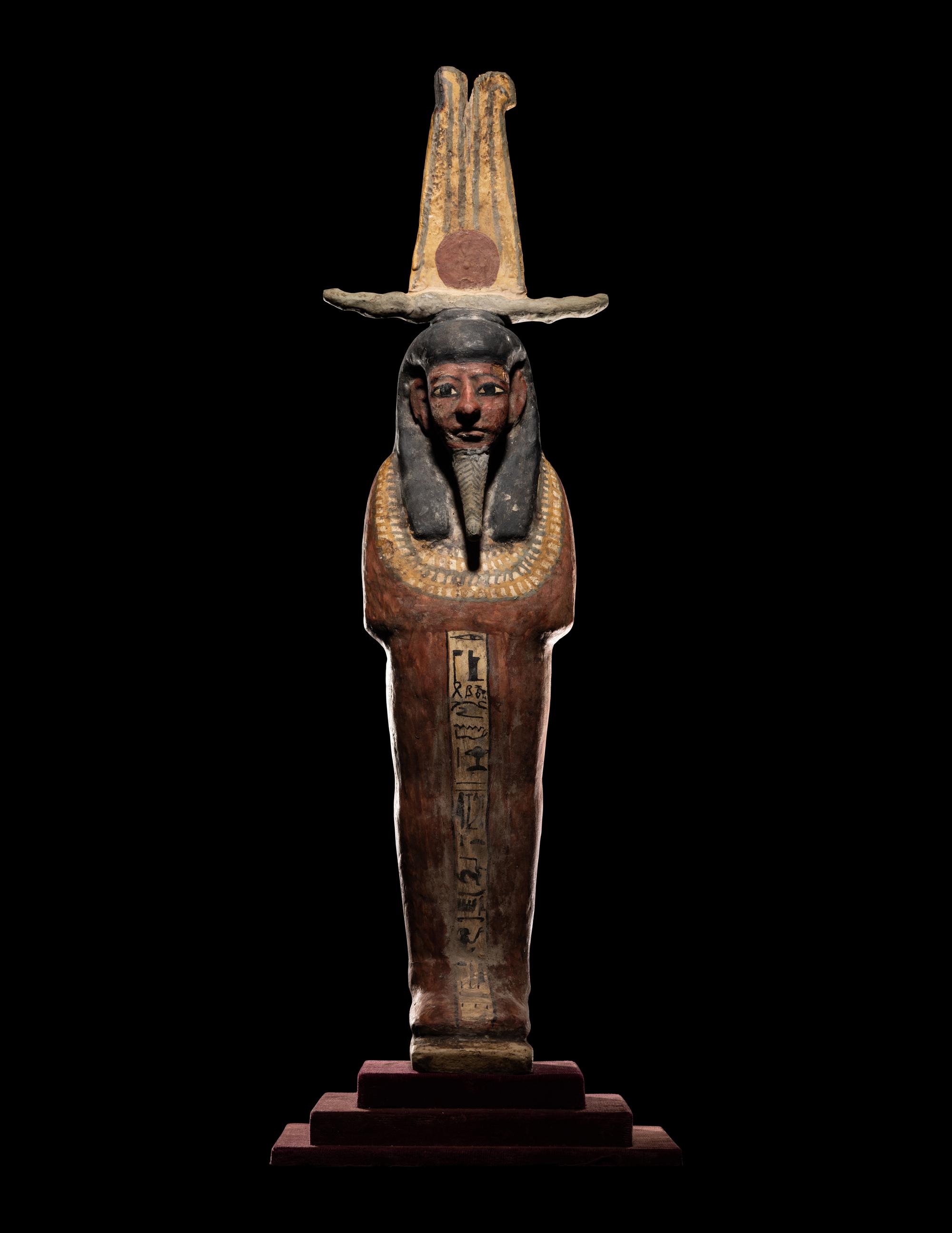 An Egyptian Polychrome Wood Ptah-Sokar-Osiris