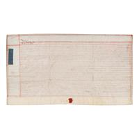 Fairfax, Thomas, Lord (1693-1781). Manuscript indenture signed ("Fairfax"), 11 June 1745.