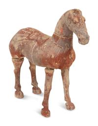 A Han Style Pottery Horse