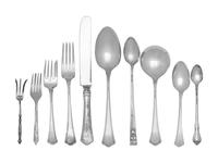 An American Silver Flatware Service