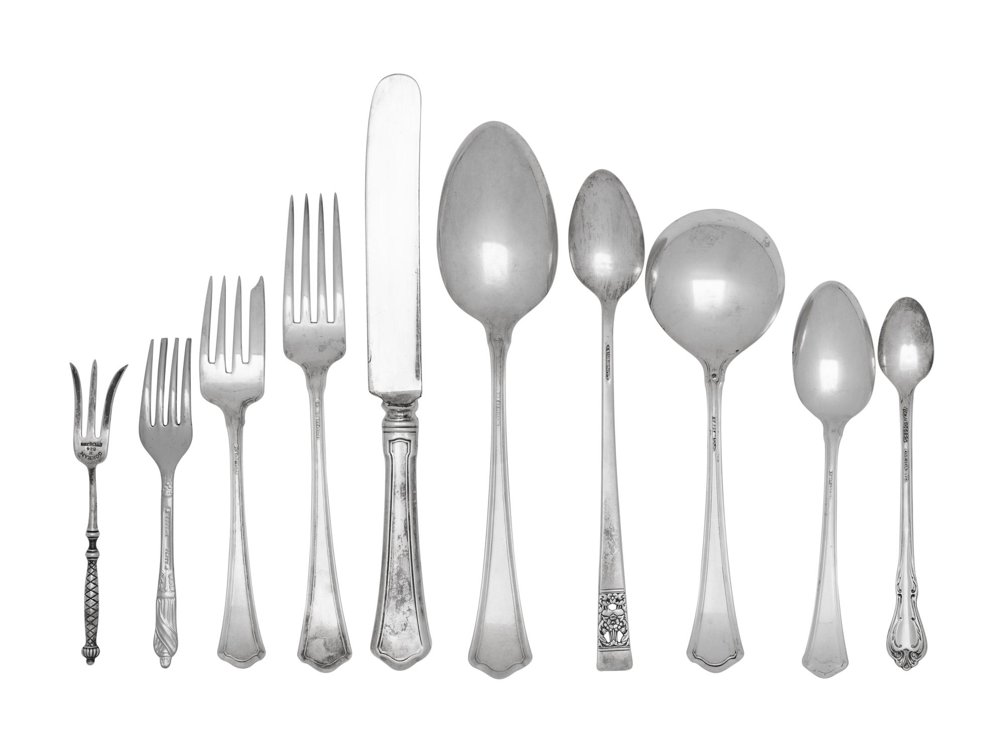 An American Silver Flatware Service