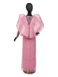 Pierre Cardin Haute Couture Wired Collar Lace Dress, 1987