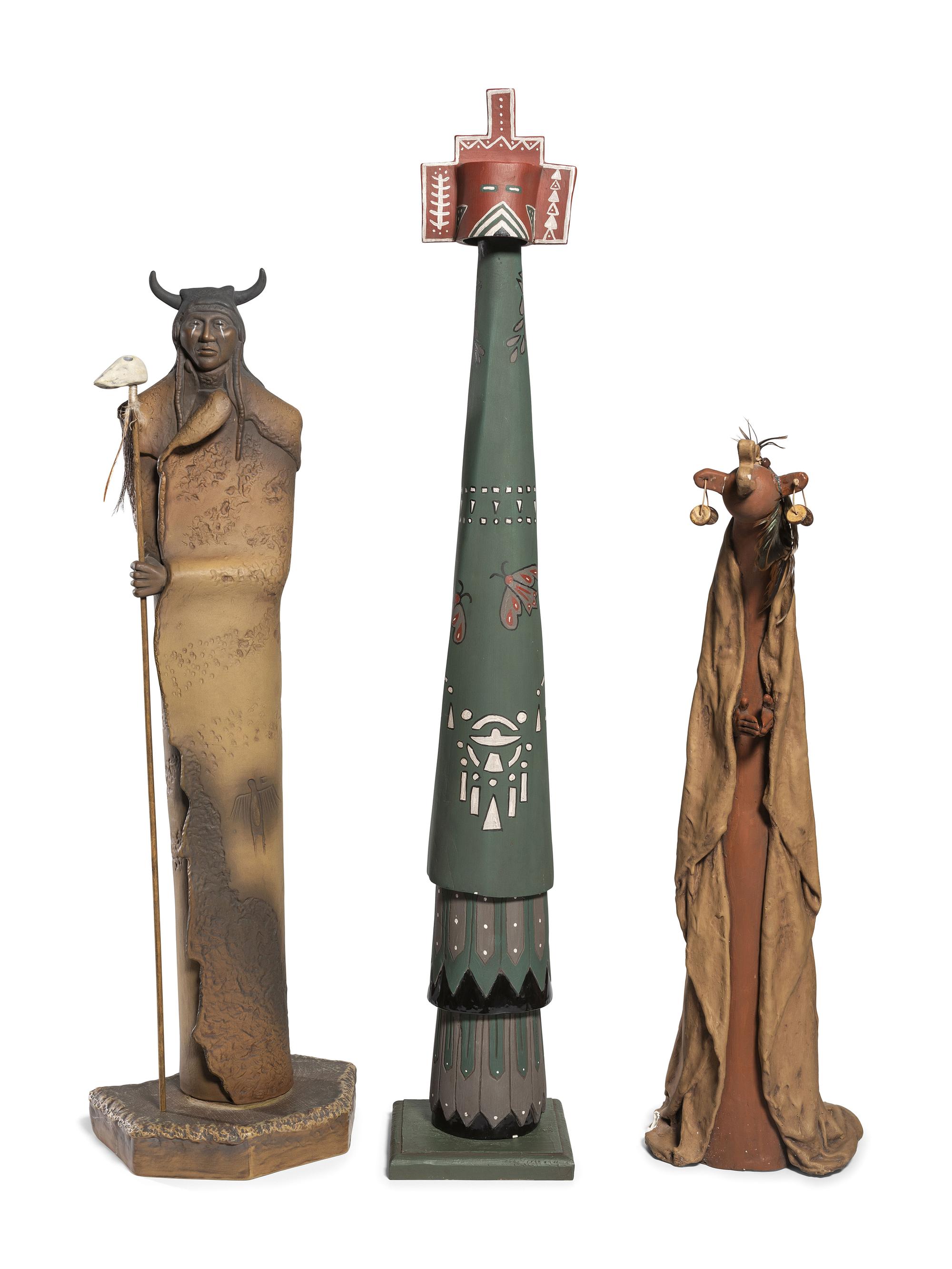 Southwestern-style Plaster Decorative Figures