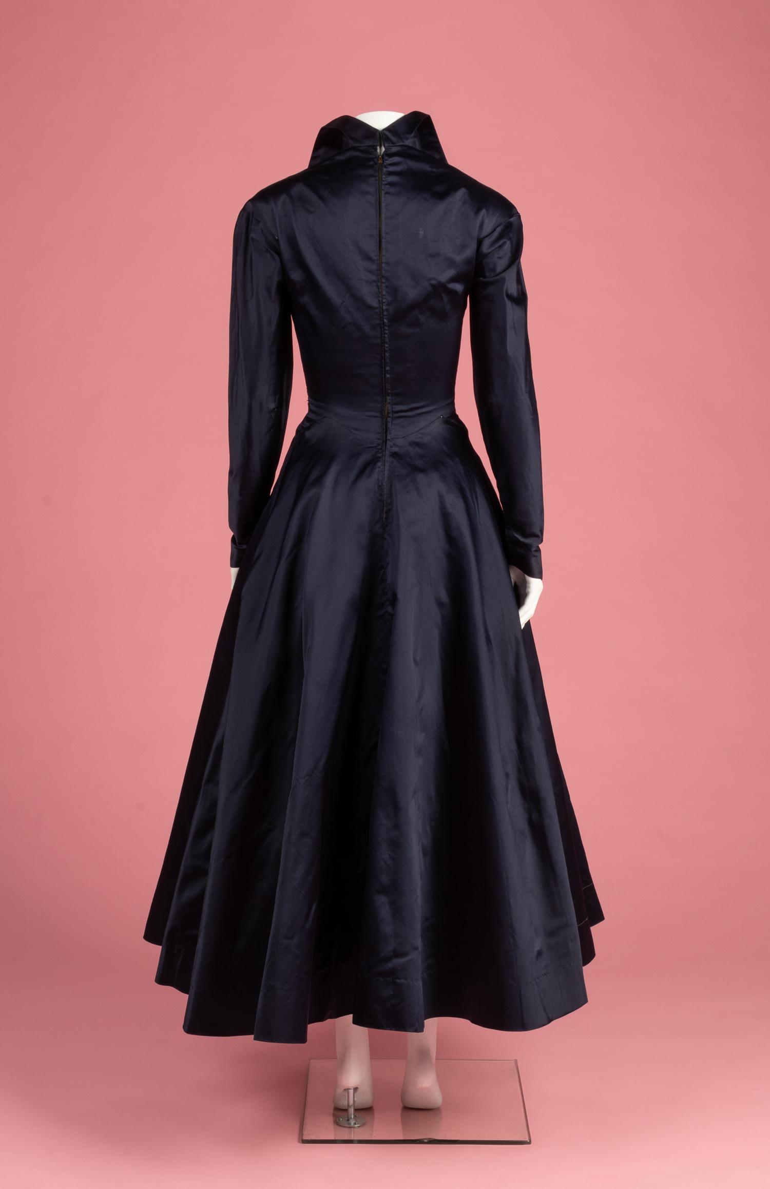 Charles James Satin Evening Dress, 1945