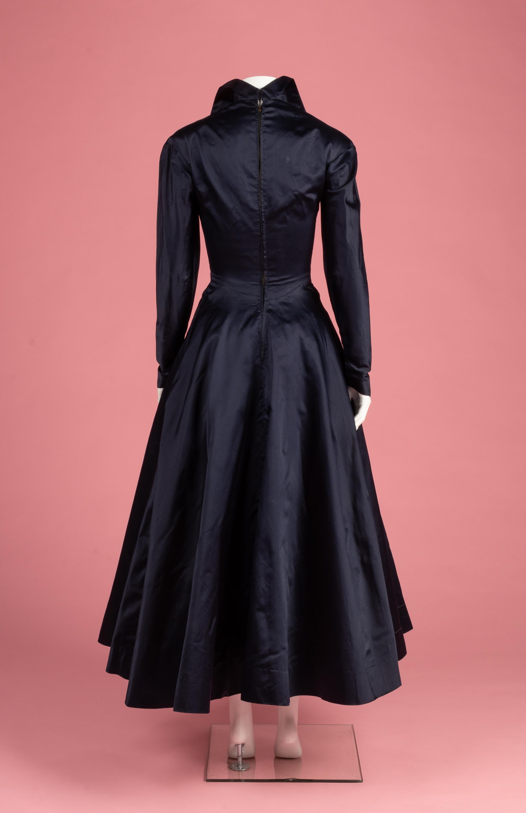 Charles James Satin Evening Dress, 1945