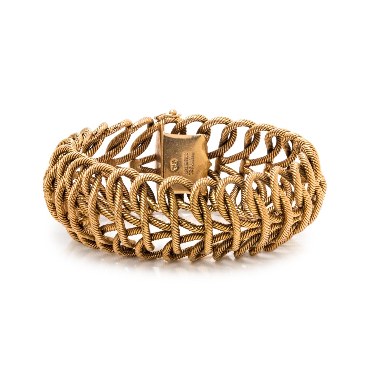 TIFFANY & CO., YELLOW GOLD BRACELET