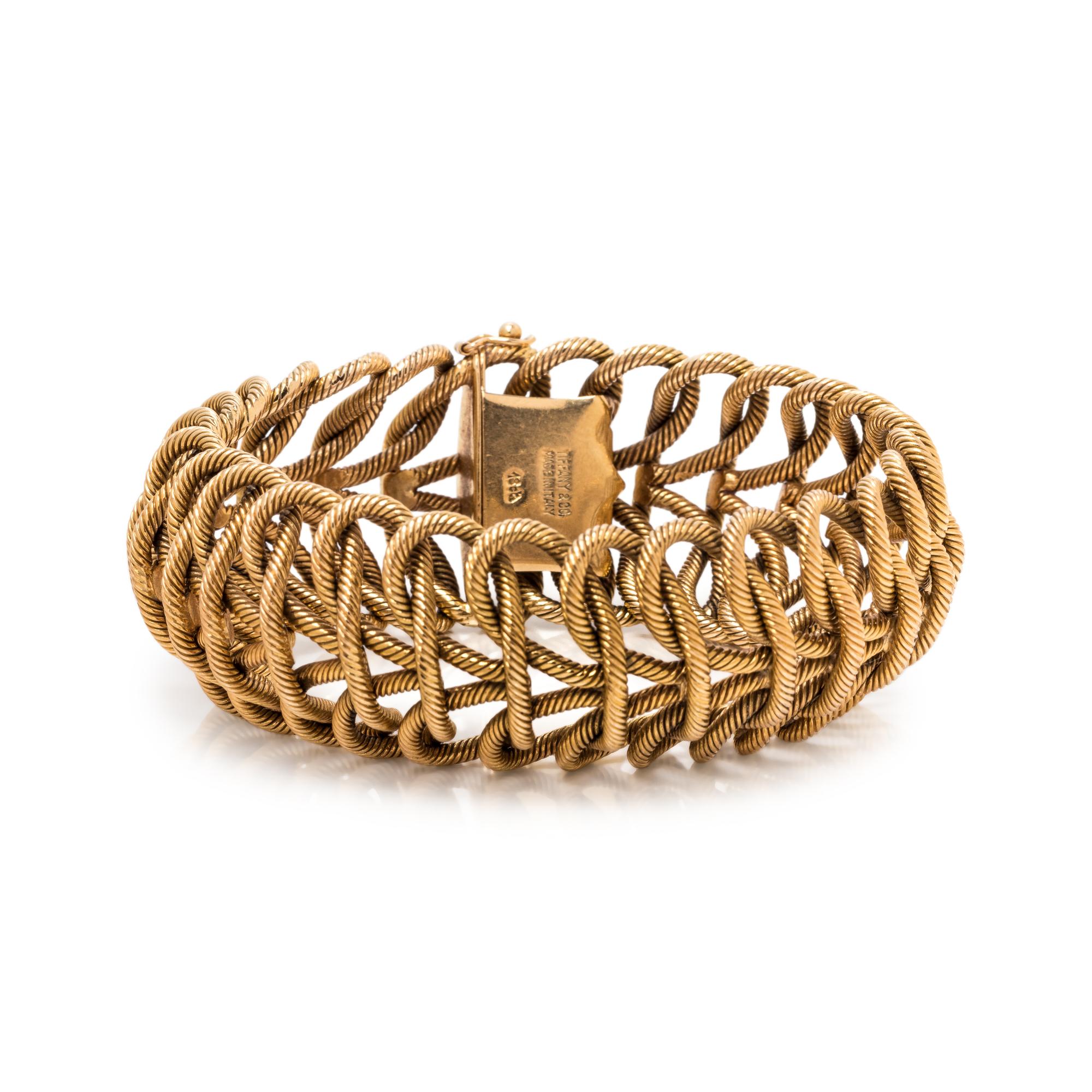 TIFFANY & CO., YELLOW GOLD BRACELET