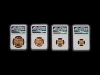 A 2021 Gold Eagle: Type 1 Early Releases Four Gold Coin Set (NGC MS70)