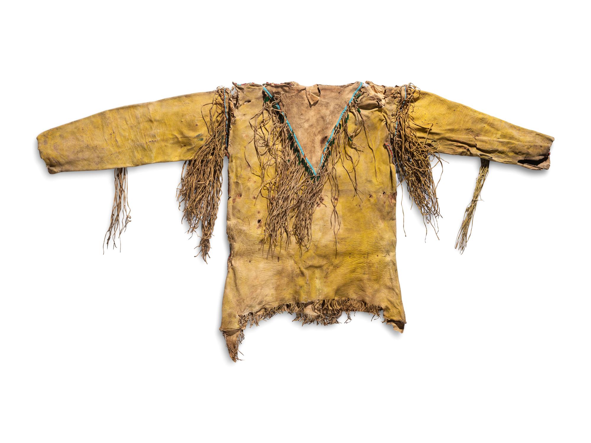 Southern Plains Child's Beaded Hide Shirt