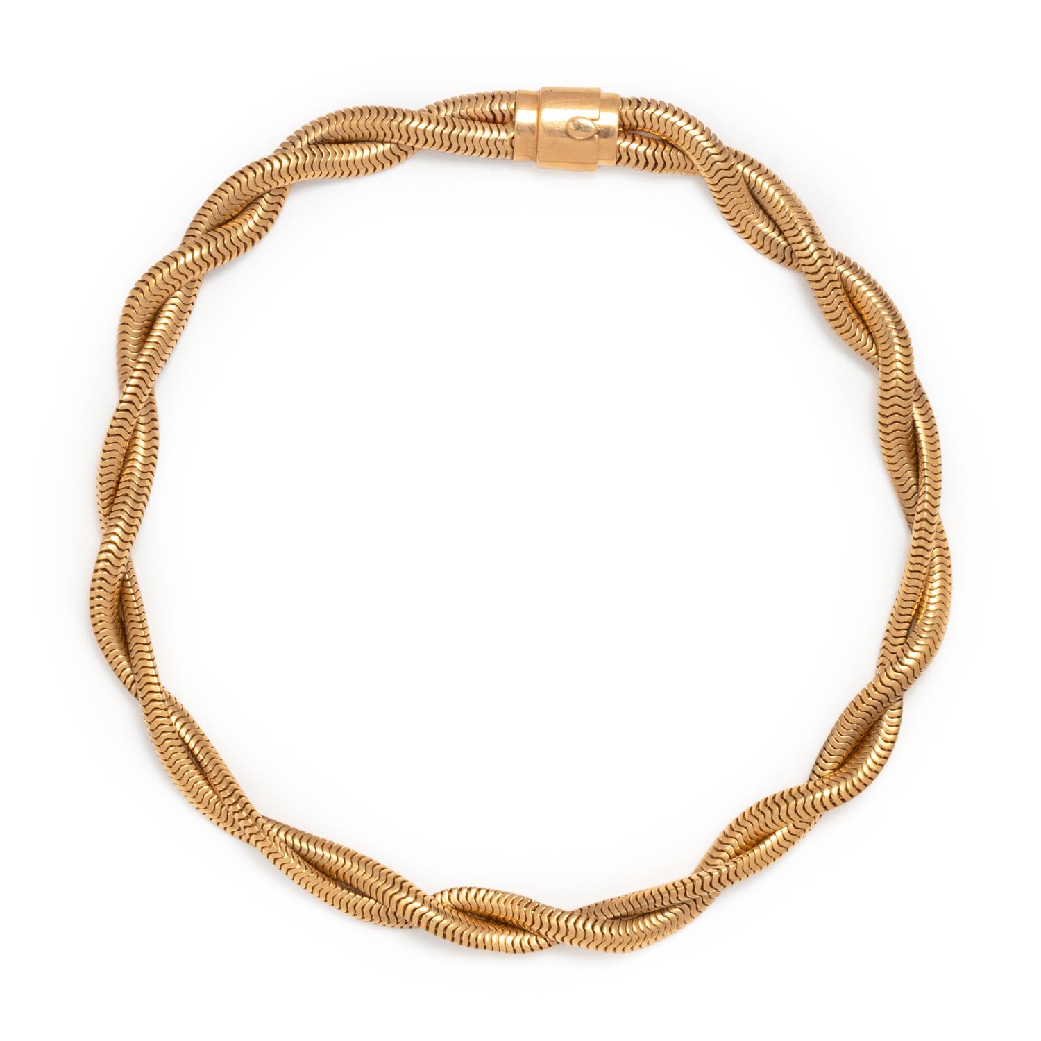 YELLOW GOLD NECKLACE