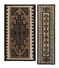 Collection of Navajo Gallup Throws and Runner / Rugs