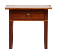A Federal Inlaid Cherrywood One-Drawer Side Table