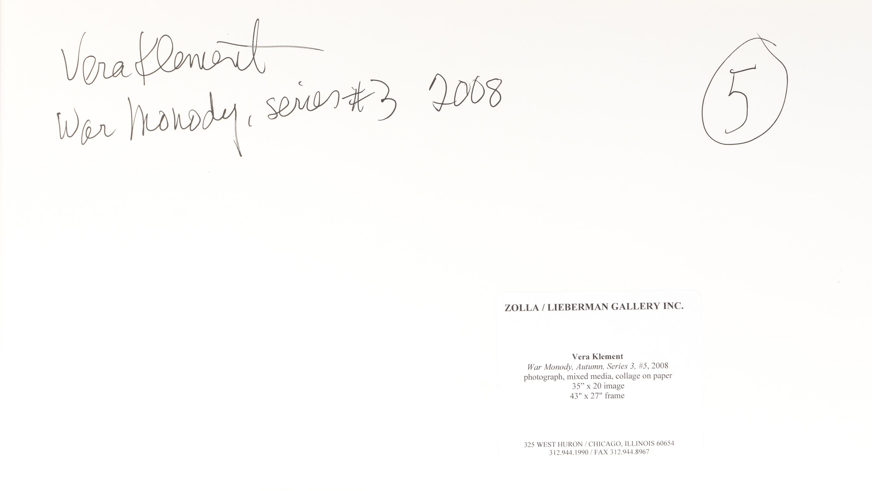 War Monody, Autumn, Series 3, #5 (diptych) , 2008