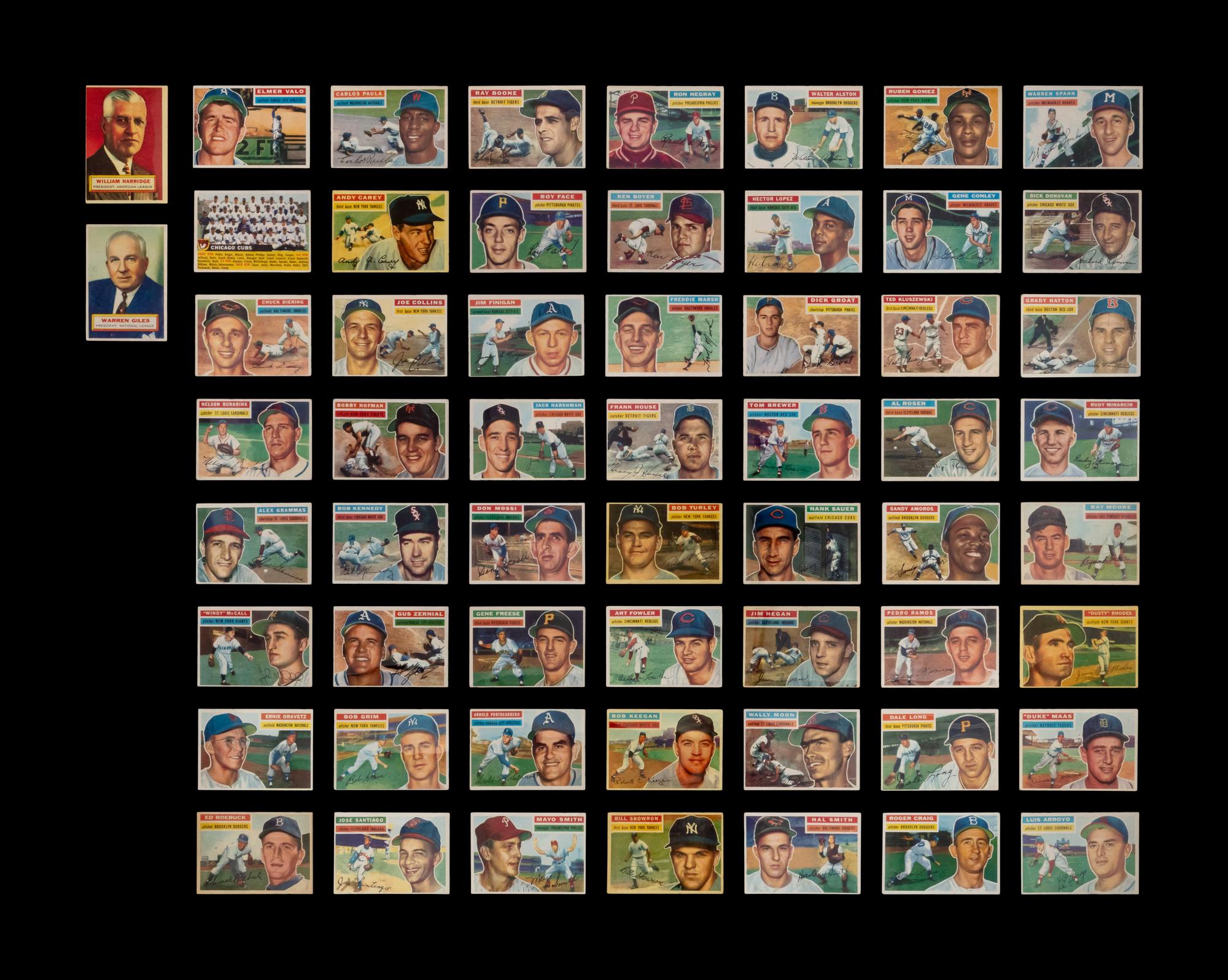 A Near Set of 1956 Topps Baseball Cards (330/340)