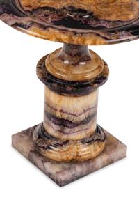 An English Carved Blue John Tazza