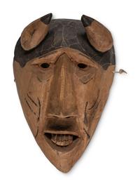 Carved Wooden Booger Mask