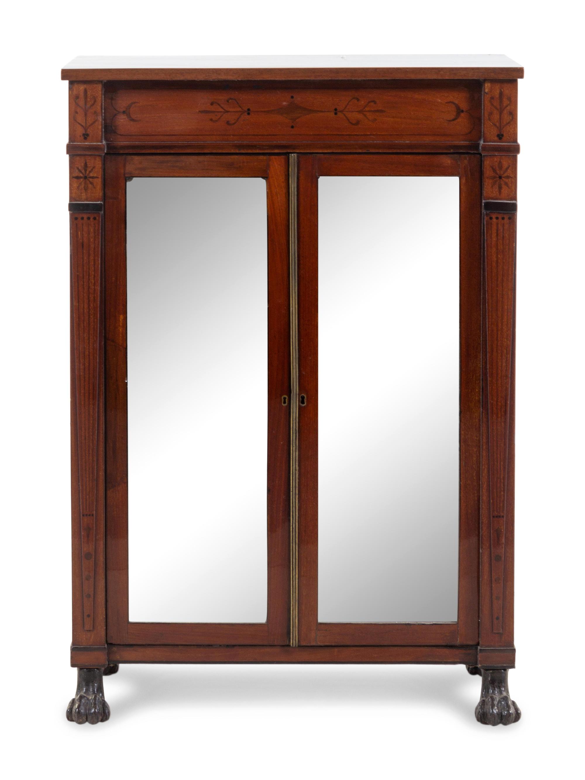 A Victorian Marquetry Cabinet