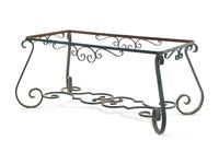 A French Painted Metal Baker's Rack