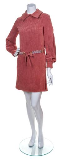 A Chester Weinberg Pink Velour Dress,