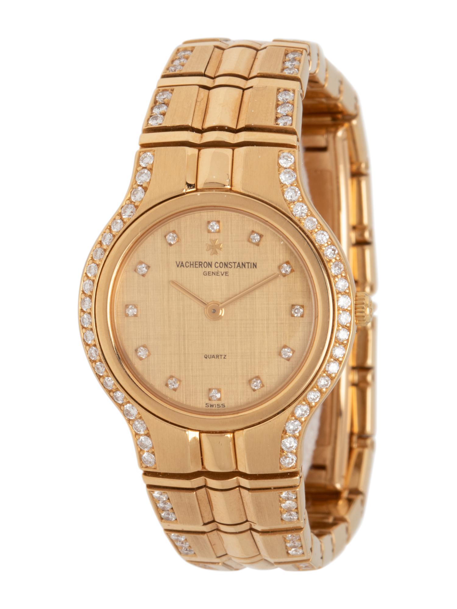 VACHERON & CONSTANTIN, 18K YELLOW GOLD AND DIAMOND 'PHIDIAS' WRISTWATCH