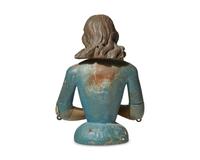 A Carved and Painted Mannequin of a Young Woman