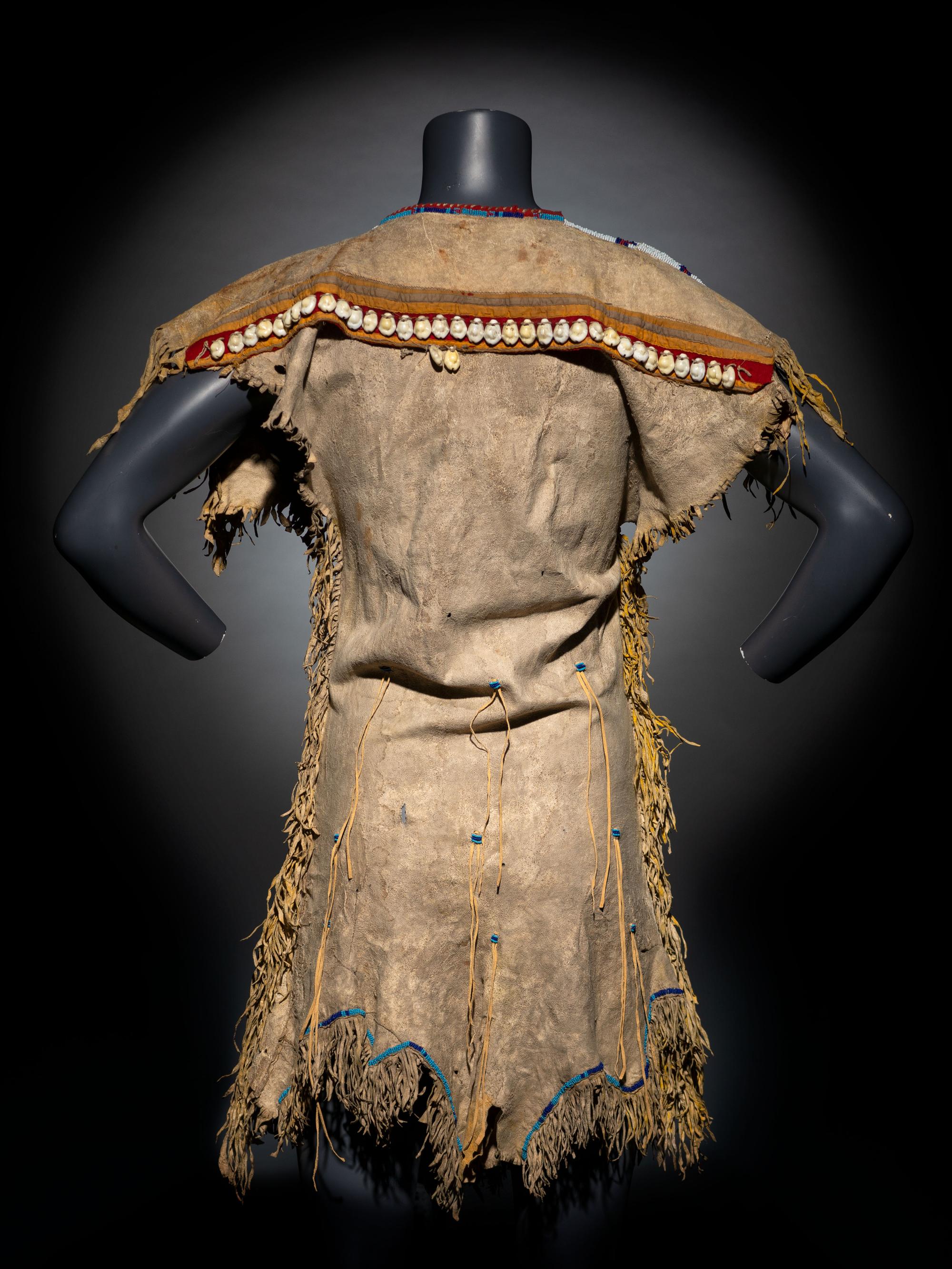 Kiowa Beaded Hide Dress