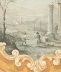 A Pair of Italian Capriccio Painted Wall Appliques