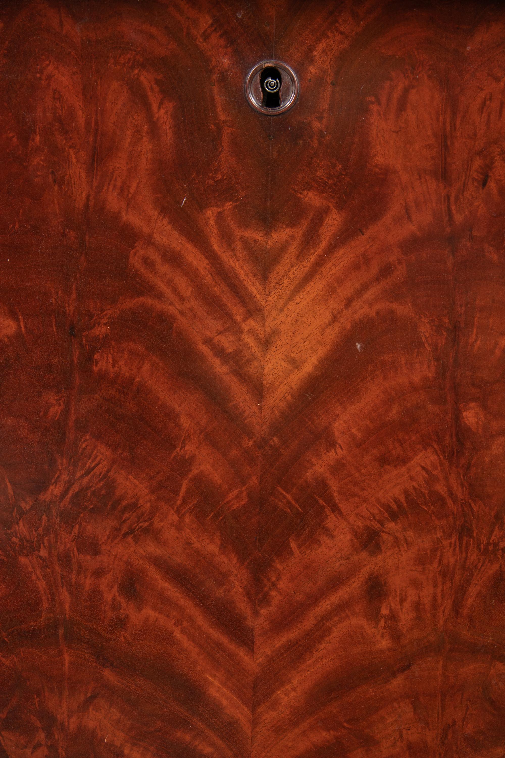 An Empire Style Mahogany Marble-Top Secrétaire à Abattant