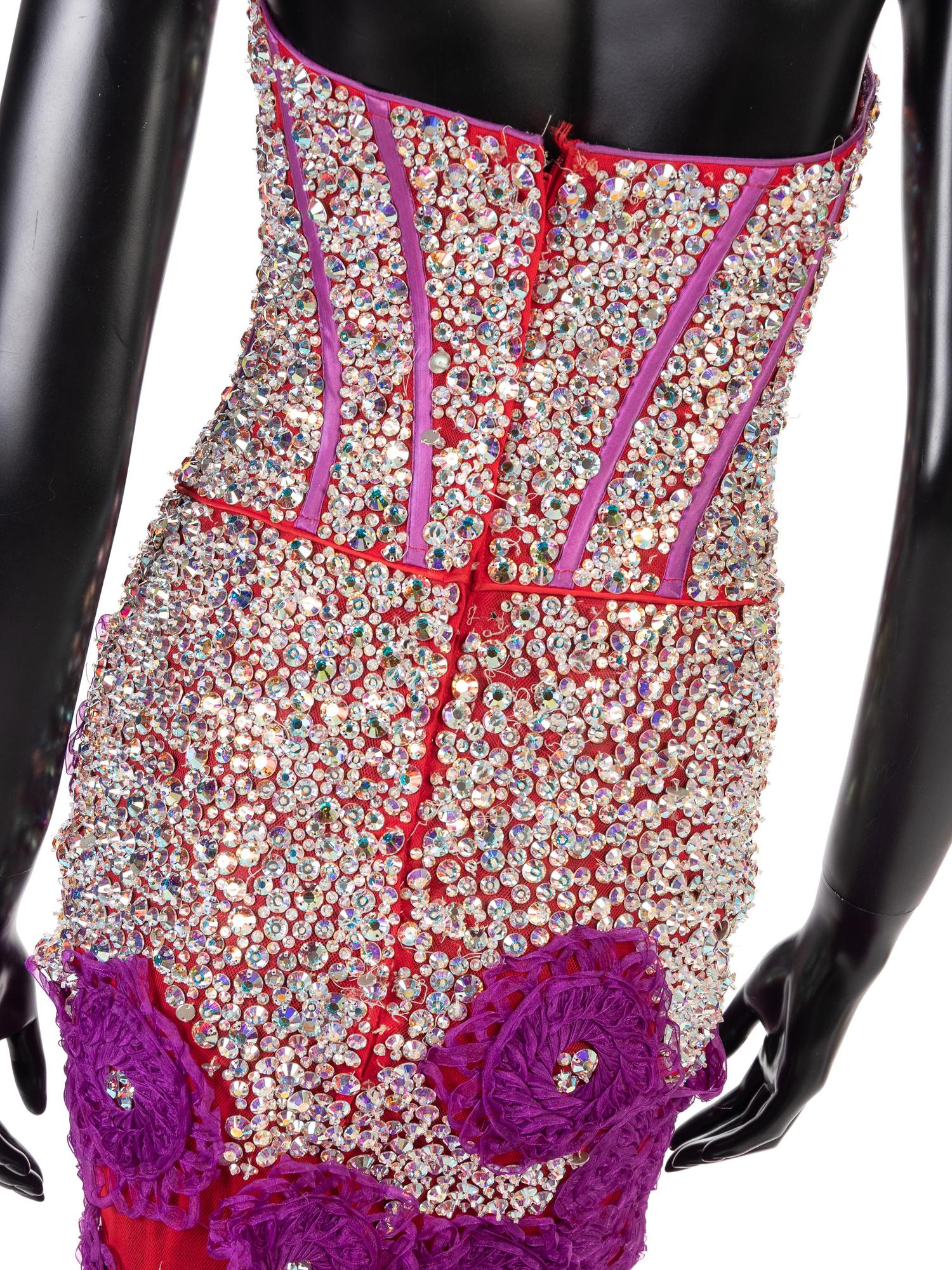 Calignano Evening Dress with Headpiece, 2000s