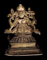 An Indian Bronze Figure of Ganesha