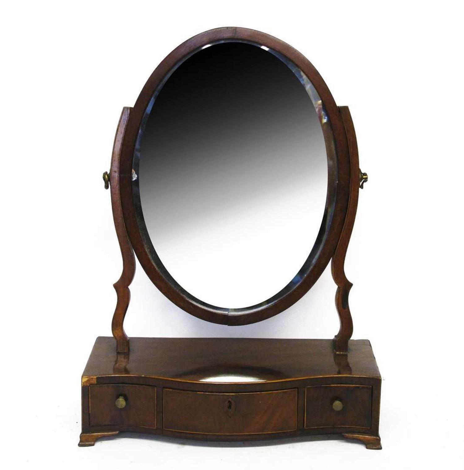 Mahogany shaving stand 19th century