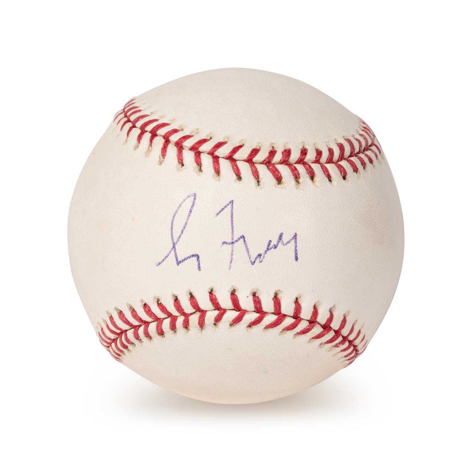 A Greg Maddux Signed Baseball, Chicago Cubs and Atlanta Braves Hats (Beckett Authentication Services BAS Certified),