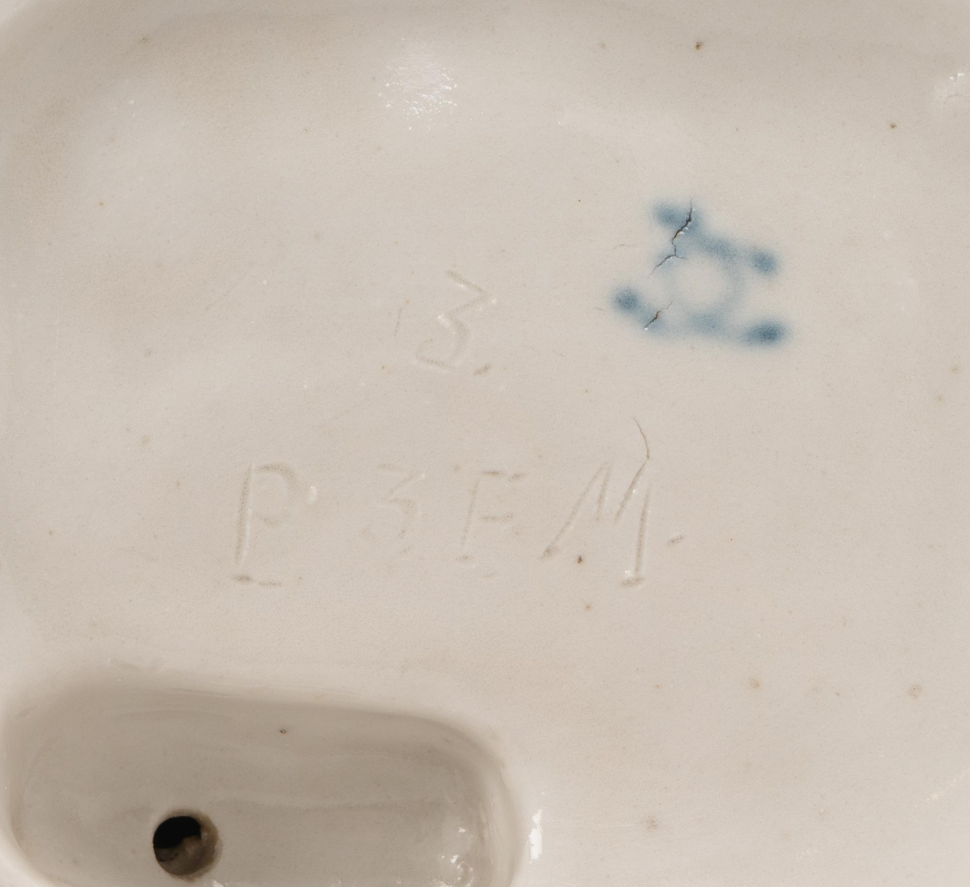 A Group of Seven White Porcelain Articles