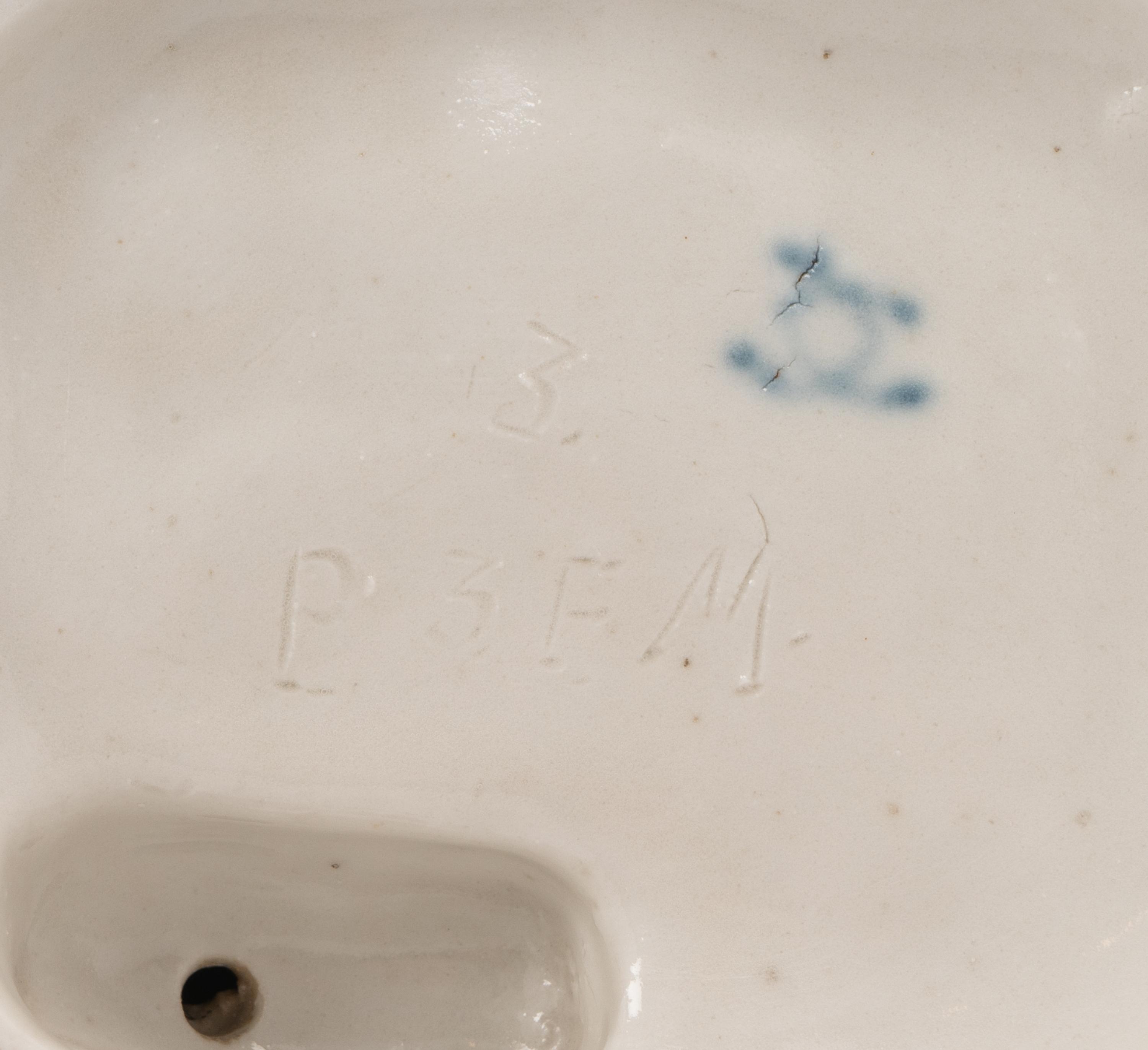 A Group of Seven White Porcelain Articles