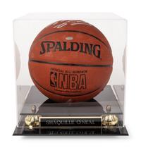 A Shaquille O'Neal Signed Autograph Official NBA Spalding Basketball,