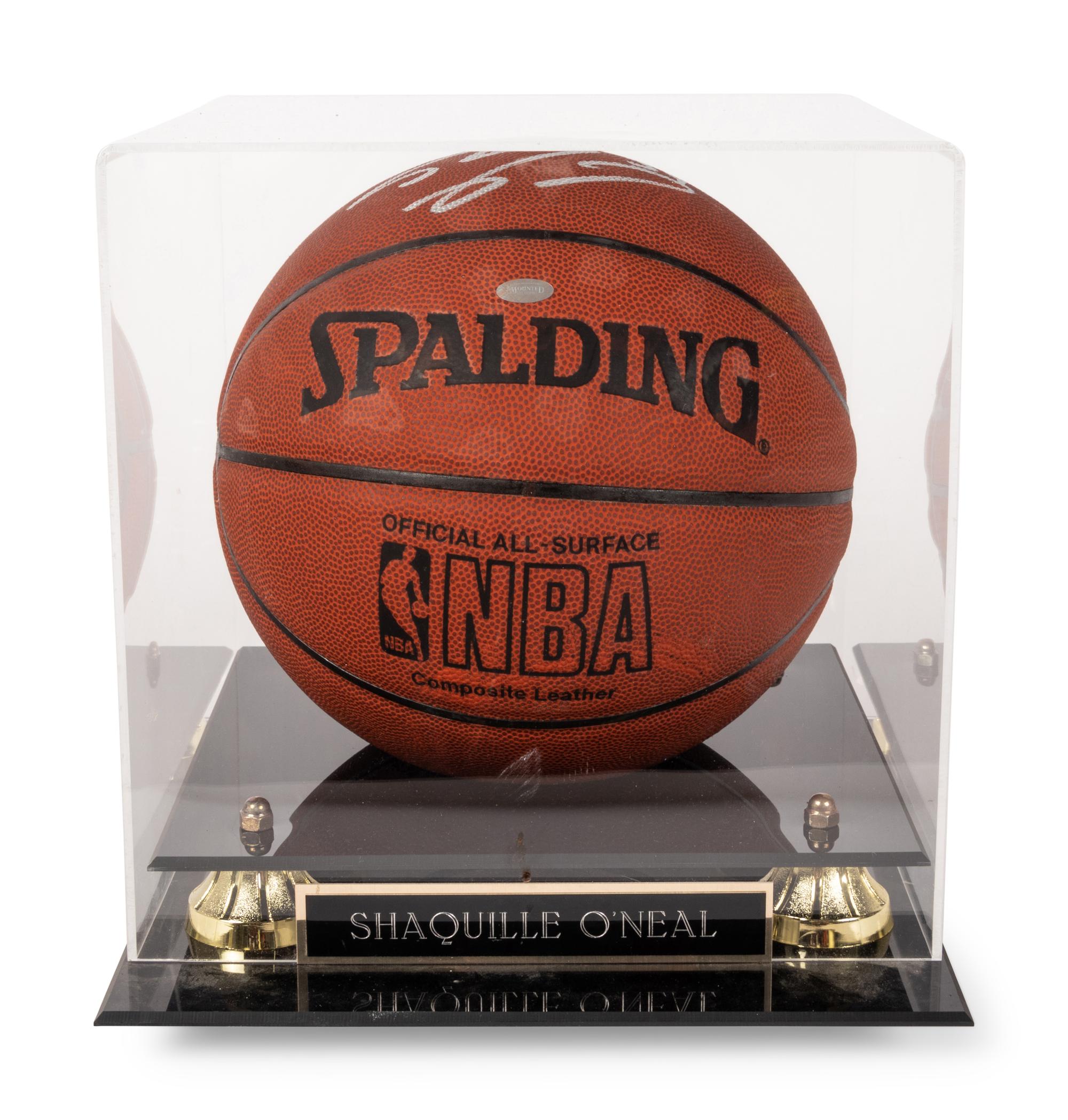 A Shaquille O'Neal Signed Autograph Official NBA Spalding Basketball,